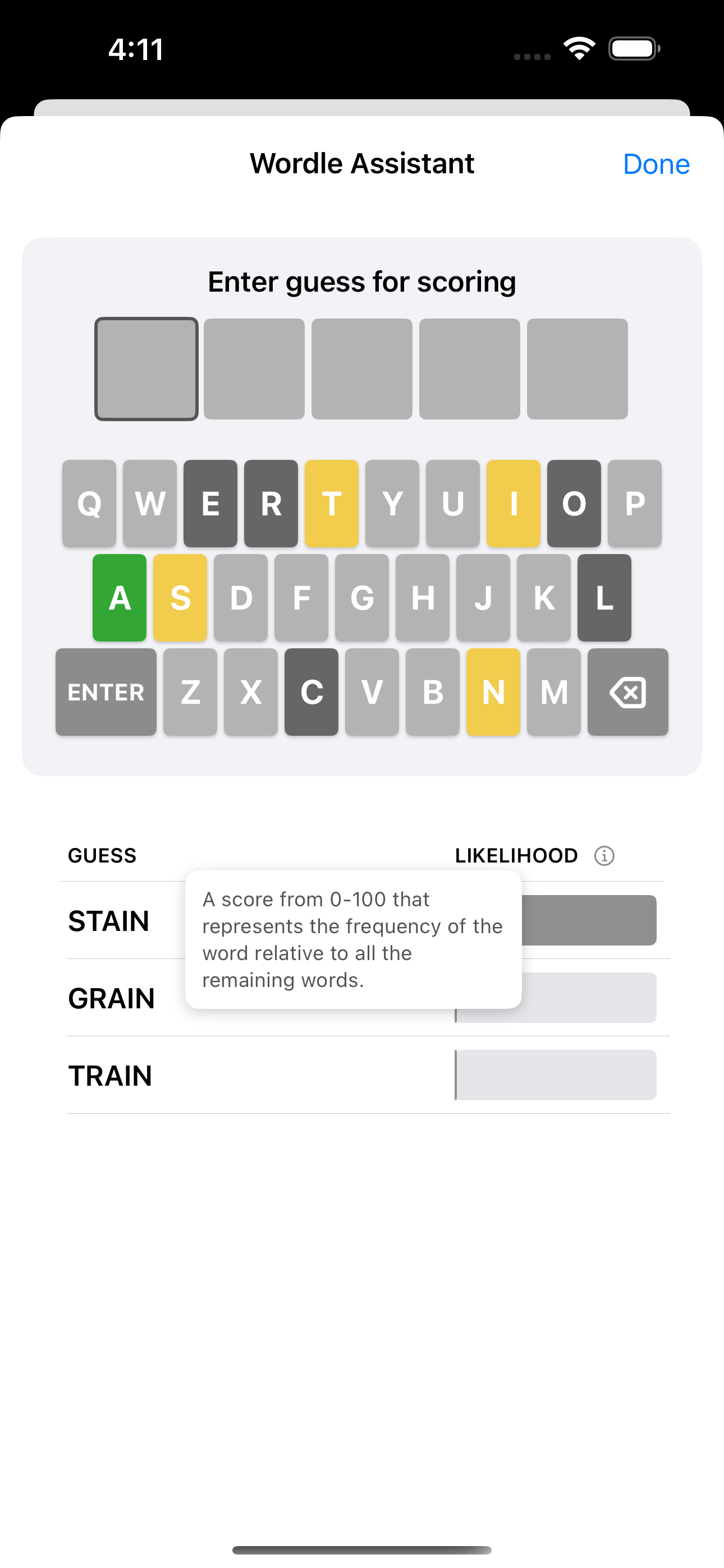 Wordle With Friends - Assistant